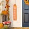 Glitzhome® 35.5" Fall & Halloween Reversible Wood Tag Porch Sign